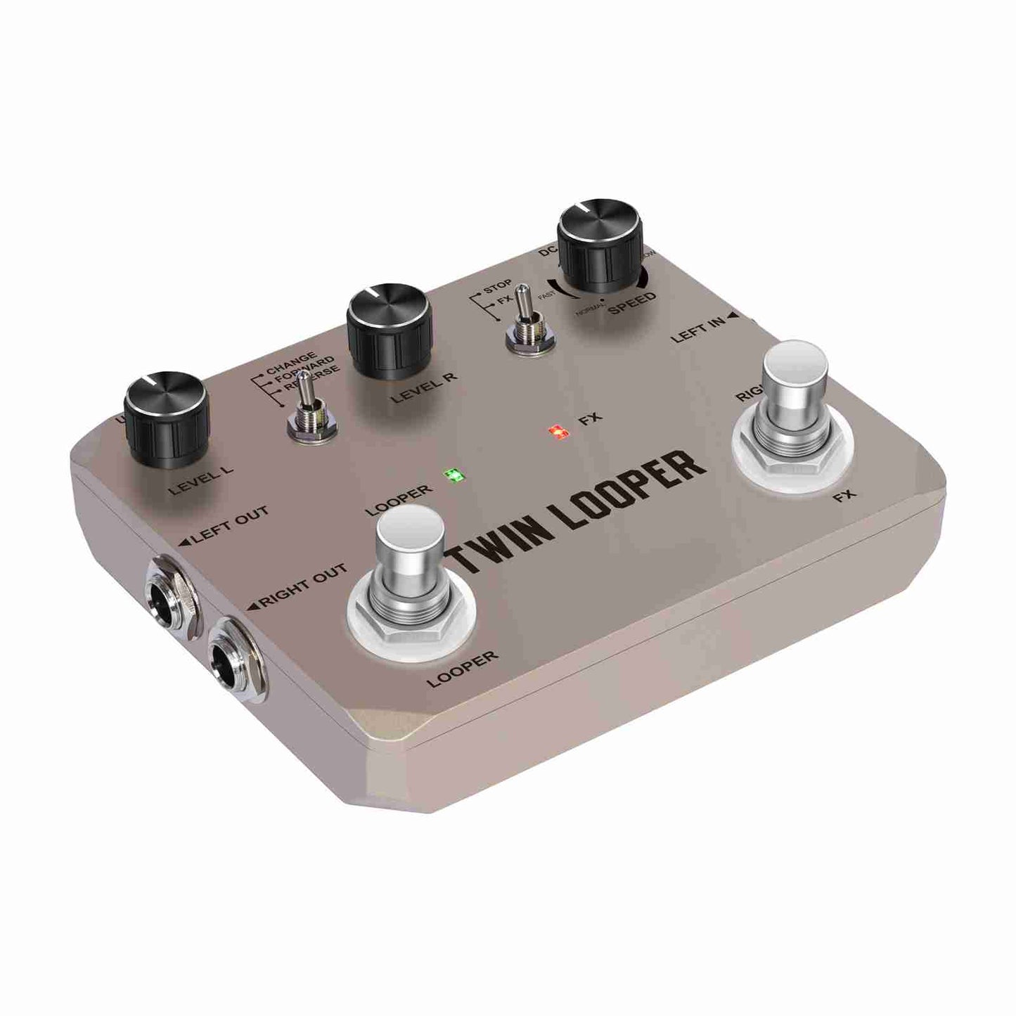 Guitar Looper Pedal With 2 Footswitch 11 Playback Types 10-Minute