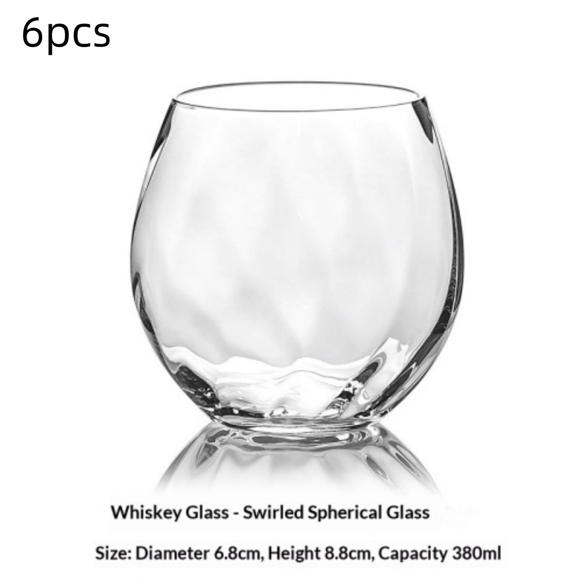 Lead-Free Glass Whiskey Shot Glass - Modern Minimalist Drinkware