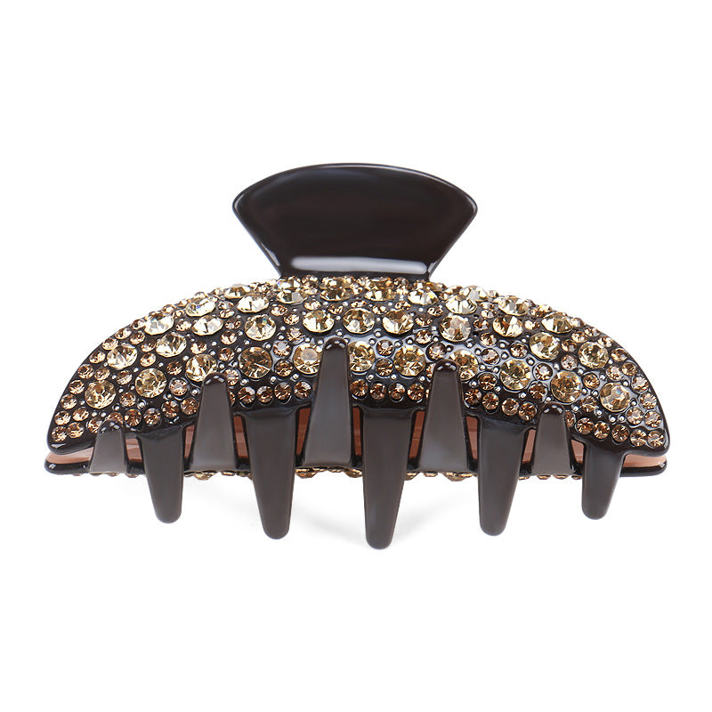 Vintage Rhinestone Cellulose Acetate Barrettes
