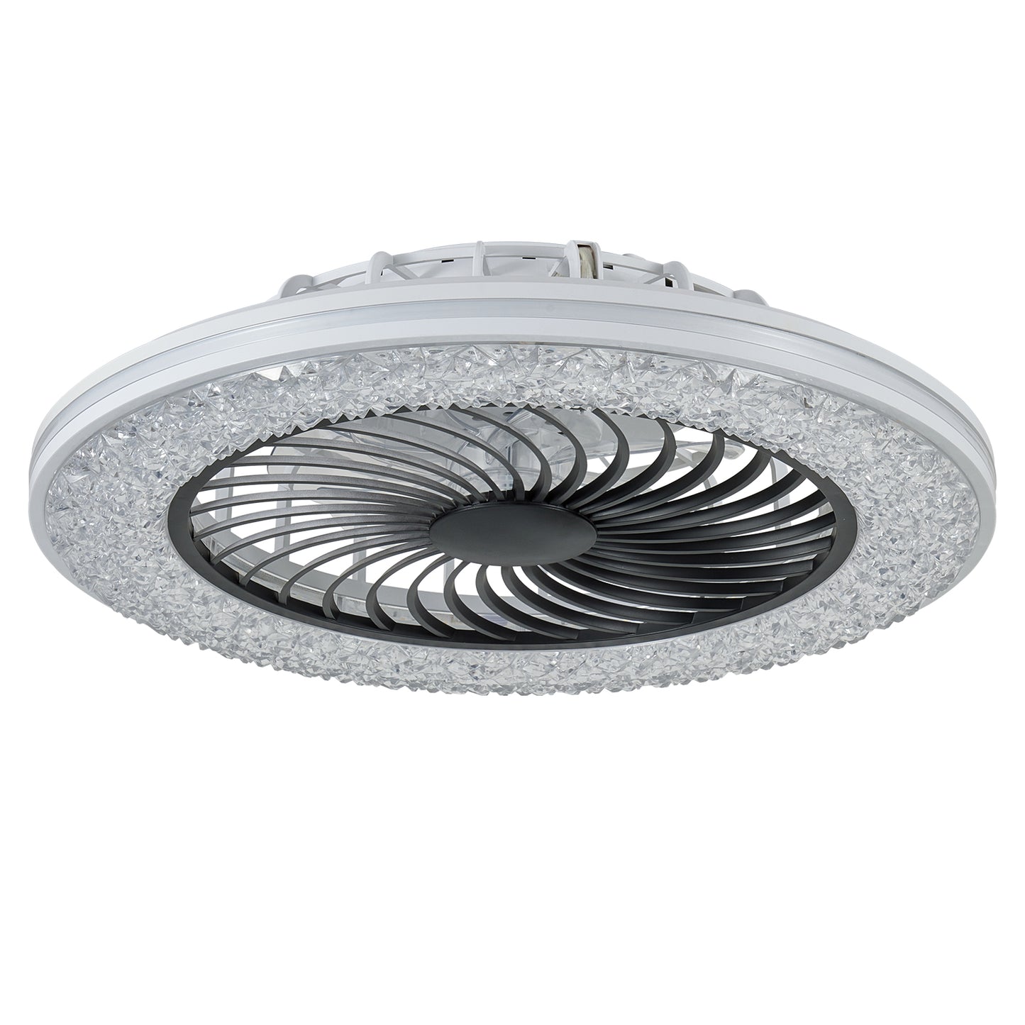 23 Inch Enclosed LED Ceiling Fan with RGB Lights & 6 Speed Settings
