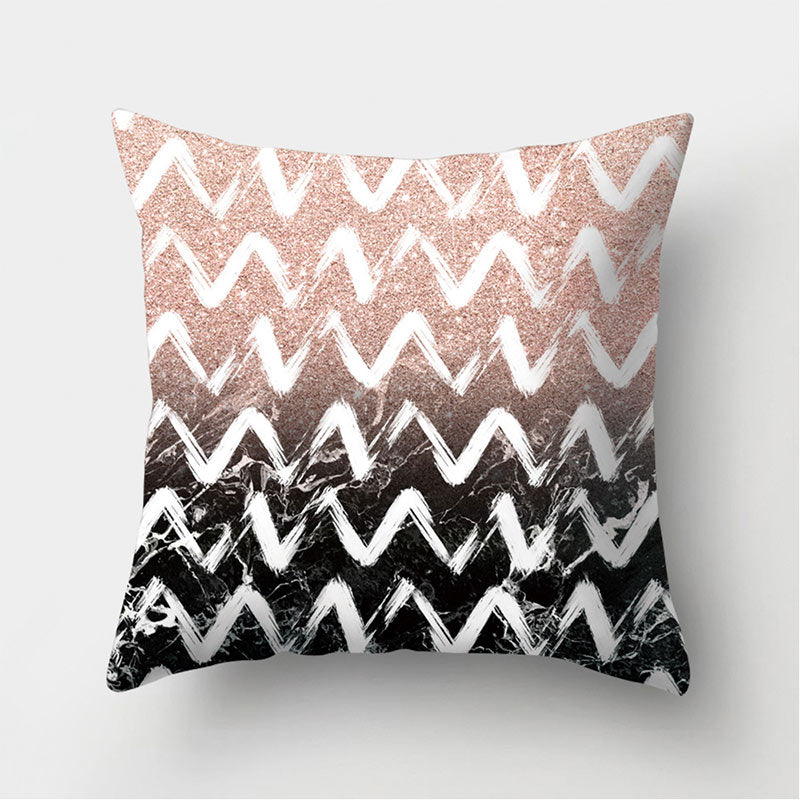 Velvet Leather Cushion Cover Sofa Pillowcase Modern Home Decor 45x45cm