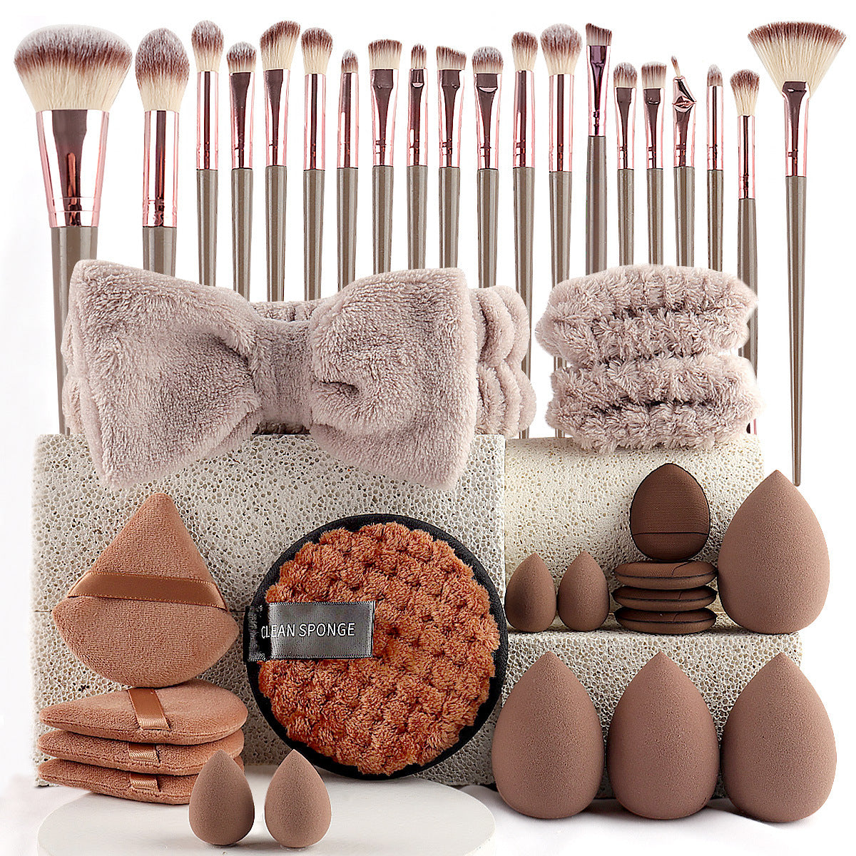 Beauty Tool Set 40 Pieces Makeup & Face Wash Full Collection