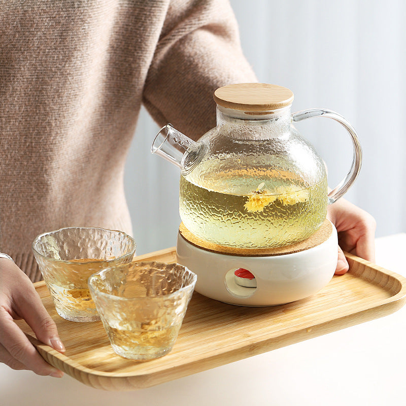 Heat-Resistant Glass Teapot 1600ml - Kitchen Drinkware for Boiling & Hot Beverages
