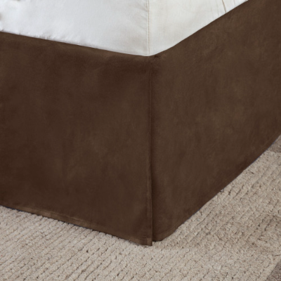7 Piece Faux Suede Comforter Set - Cozy Lodge Style Bedding