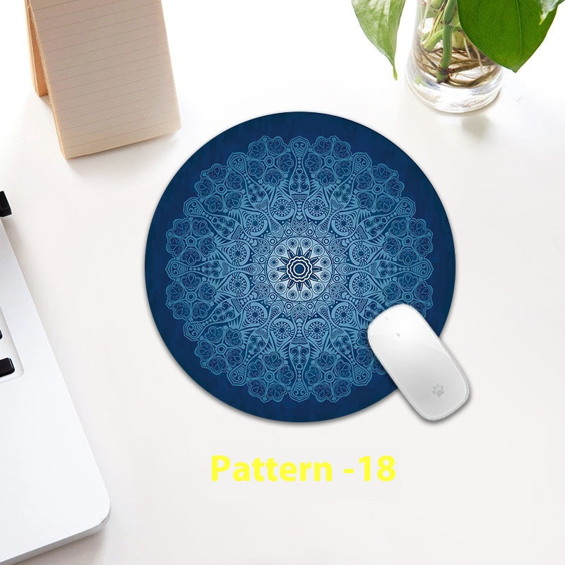 Ethnic Pattern Round Table Mat - Small Thickening Non-Slip Kitchen Accessory