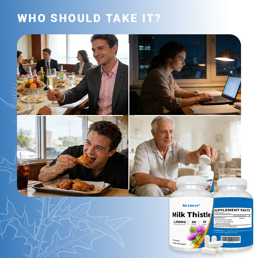 Milk Thistle Supplement - 1000mg Herbal Nutritional Support - 60 Capsules