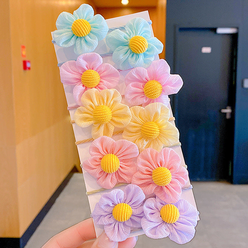 Baby Head Flower Princess Headband - Colorful Hair Accessory for Infants & Toddlers