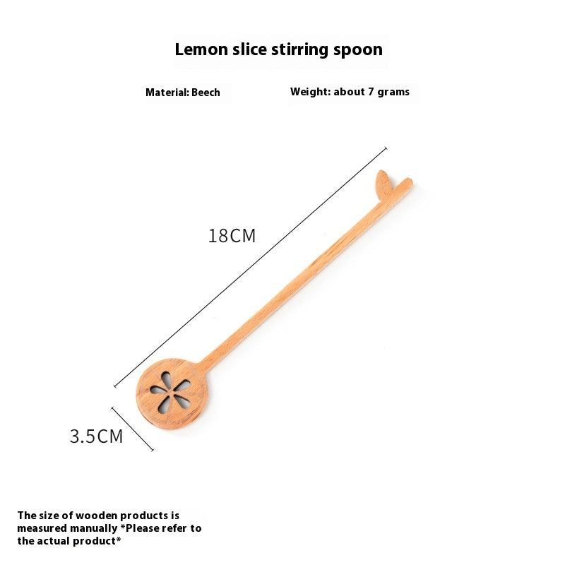 Wooden Honeycomb Stirring Spoon Long Handle Kitchen Utensil