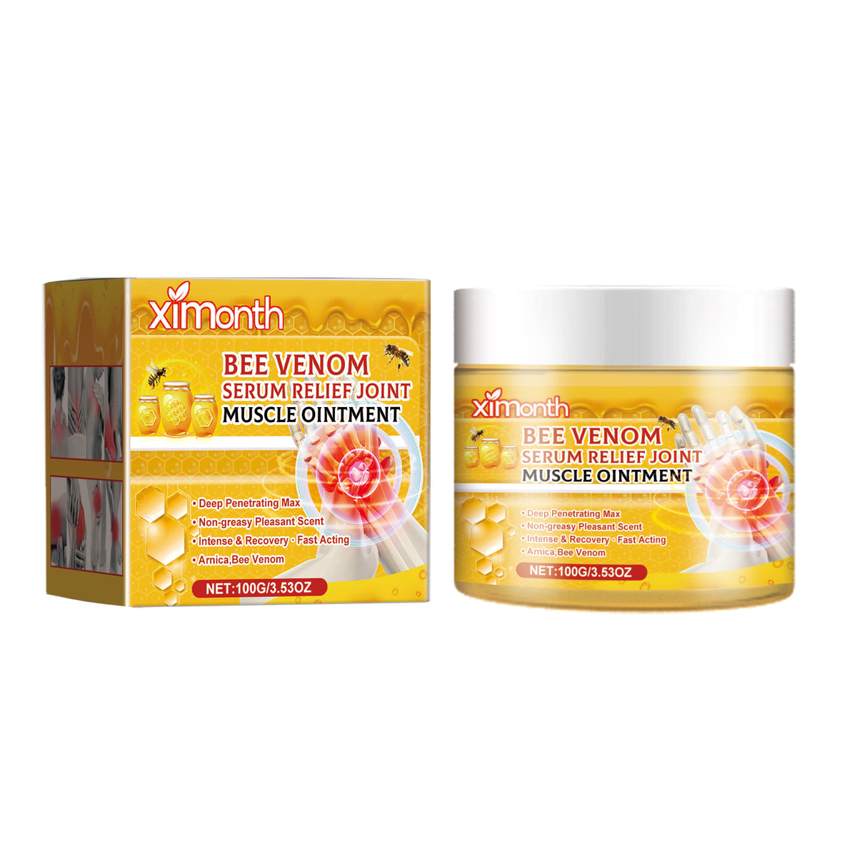 Joint Neck Cream with Bee Venom & Arnica - 100g Pain Relief Body Care