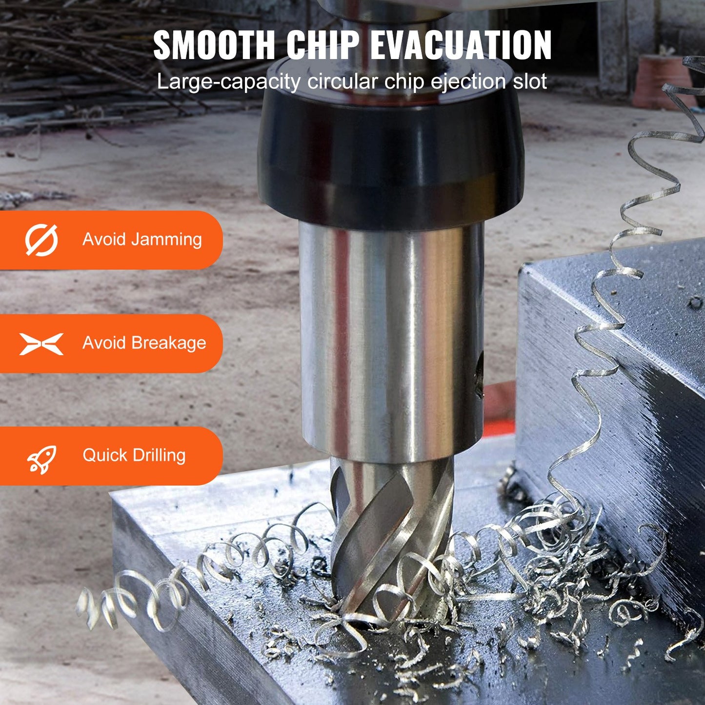13-Piece Annular Cutter Set with Weldon Shank for Metal Drilling - 7/16 to 1-1/16 Inch Diameter, 2-Inch Depth, High-Speed Steel, Portable Case