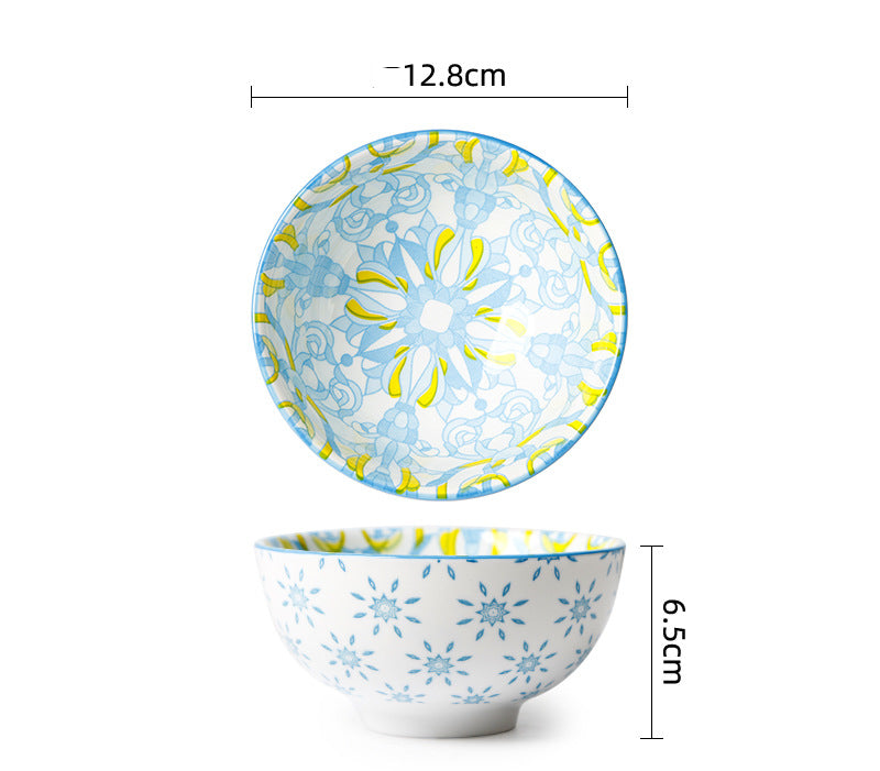Ceramic Soup & Porridge Bowl - Porcelain Round Tableware for Kitchen