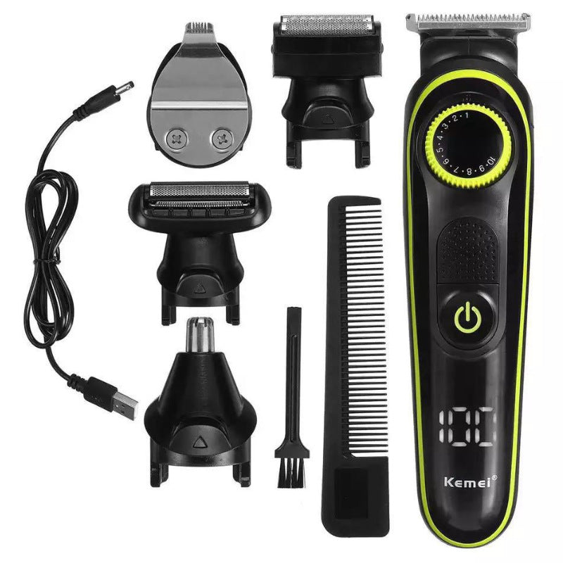 5-in-1 Electric Hair Clipper Trimmer - USB Rechargeable
