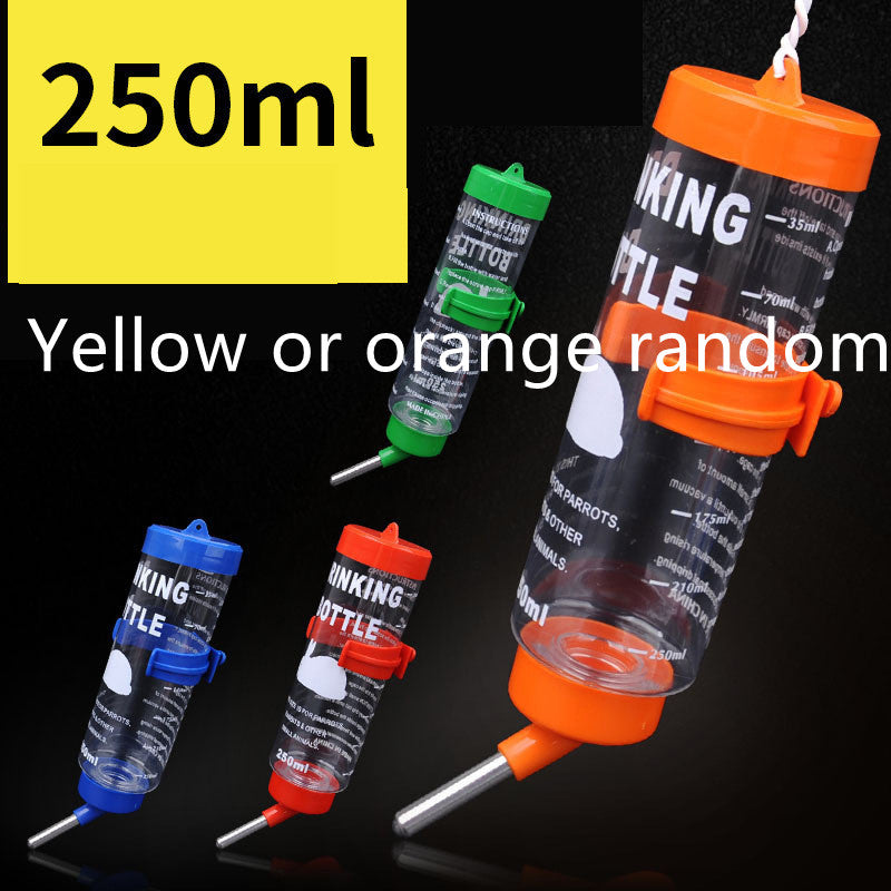 Small Pet Hamster Water Bottle 250ML Plastic Drinking Dispenser with Leak-Proof Design
