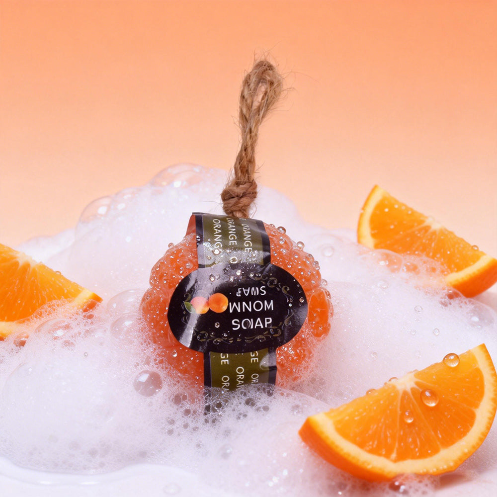 Orange Fruit Soap 60g Natural Body Care Bar for Fresh Skin