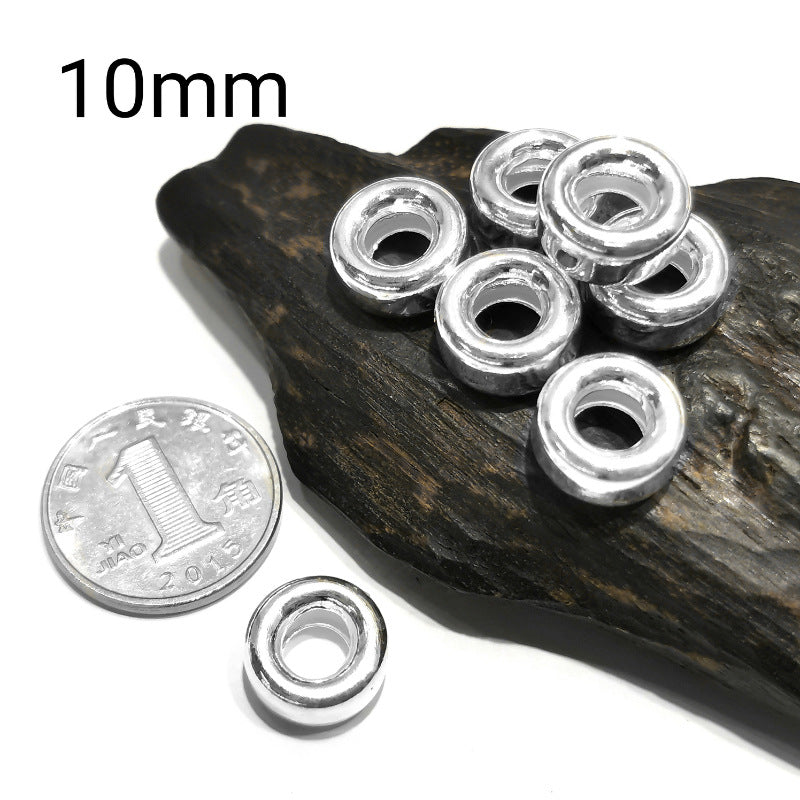 925 Sterling Silver Spacer Beads for Jewelry Making - Water Bubble Style, Multiple Sizes