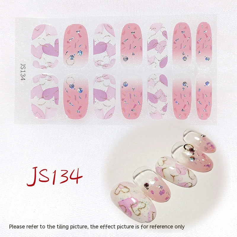 3D Crystal Nail Art Sticker Set - Crystal Glass Nail Film for Manicure