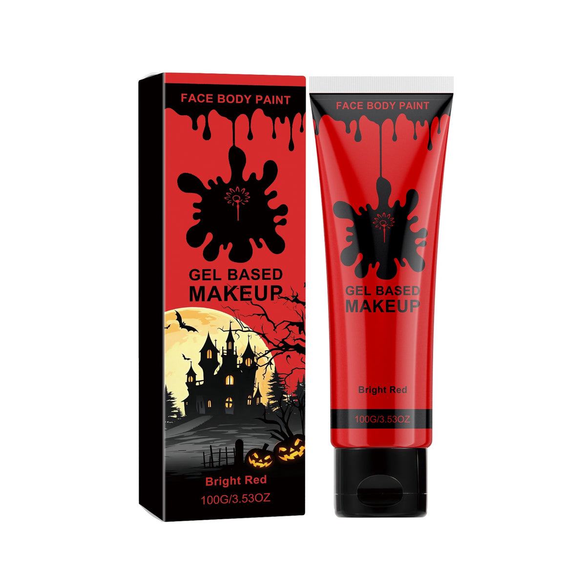 Halloween Body Paint - Water-Based Face and Body Makeup for Costume Wear