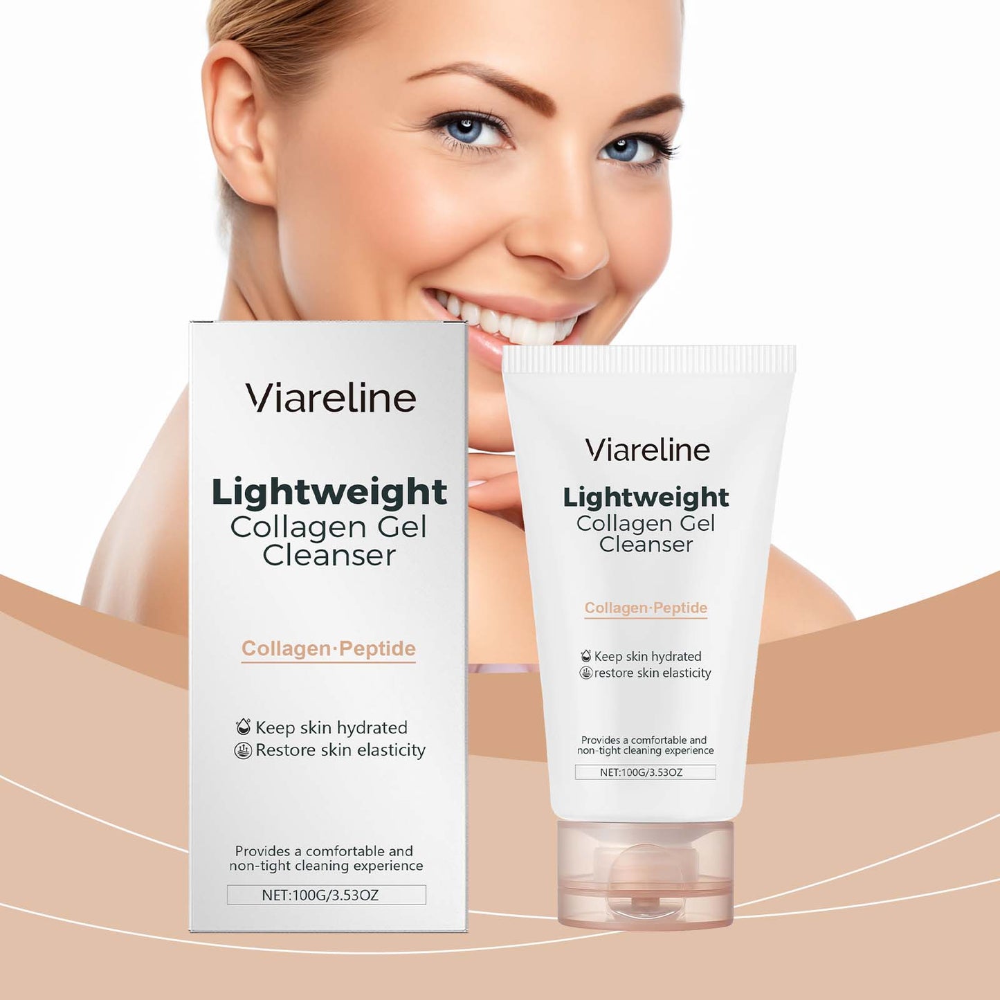Hydrating Facial Cleanser with Collagen and Hyaluronic Acid