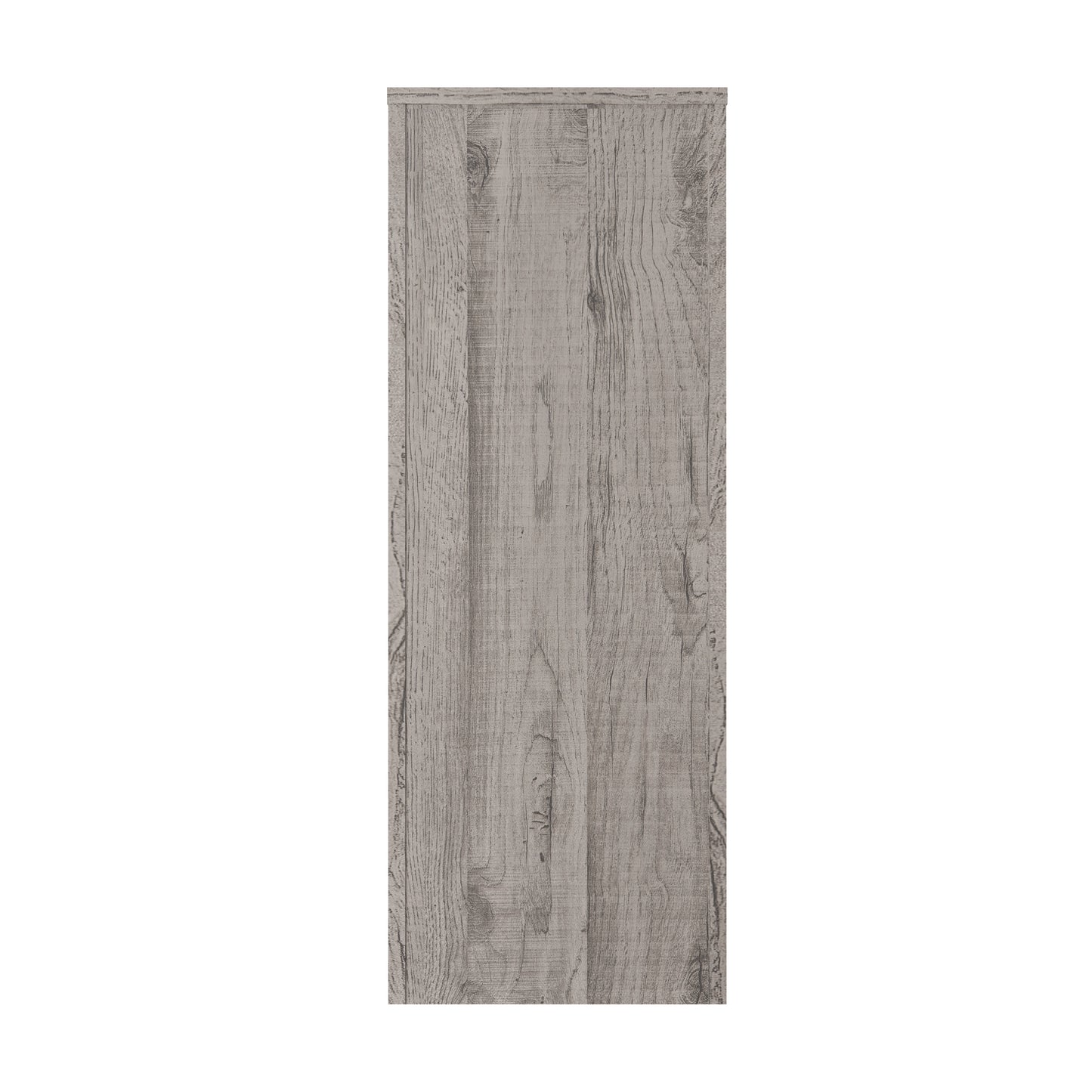 Grey Wood Grain Console Table with Storage Drawer - 63"