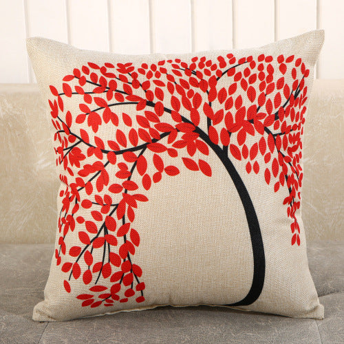 Decorative Cartoon Print Pillow Covers & Cushions for Sofa Bed Bedroom