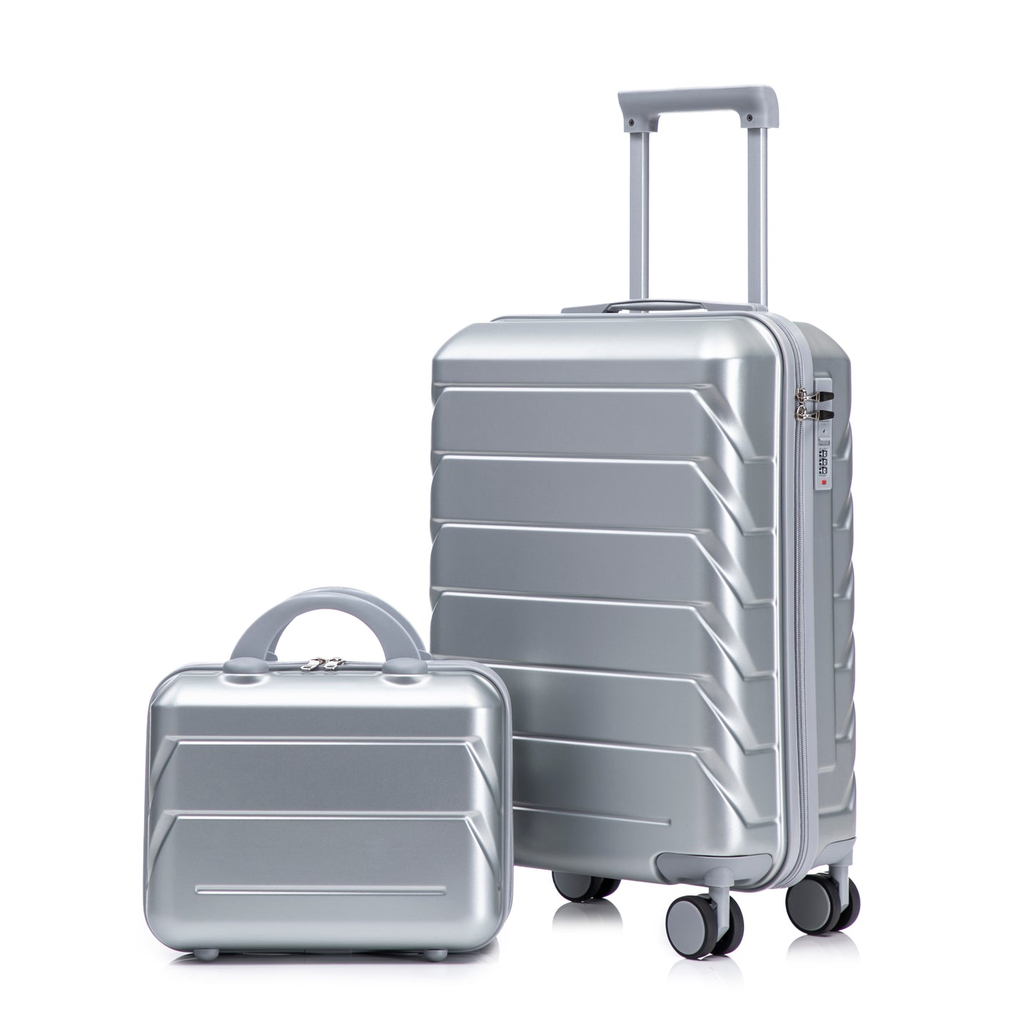 14 20 2 Pcs Set In ABS Spinner Wheel Luggage, With Combination