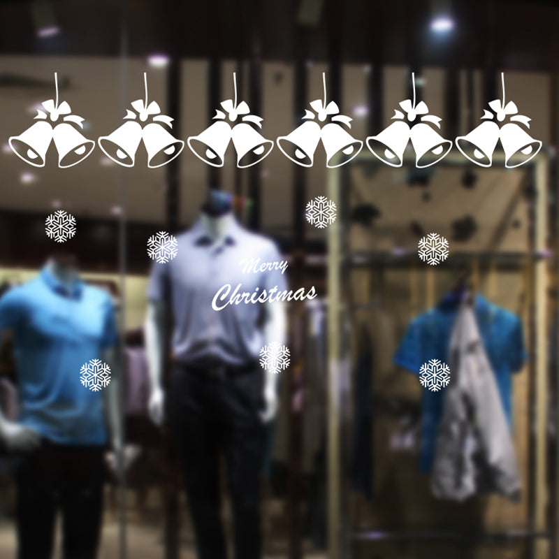 Festive Glass Window Stickers for Holiday Decor - Christmas Festival Decorations