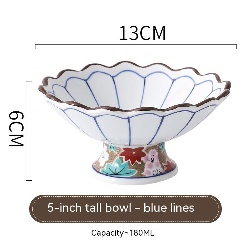 Japanese Tall Ceramic Bowl for Cooking & Serving - Multiple Colors
