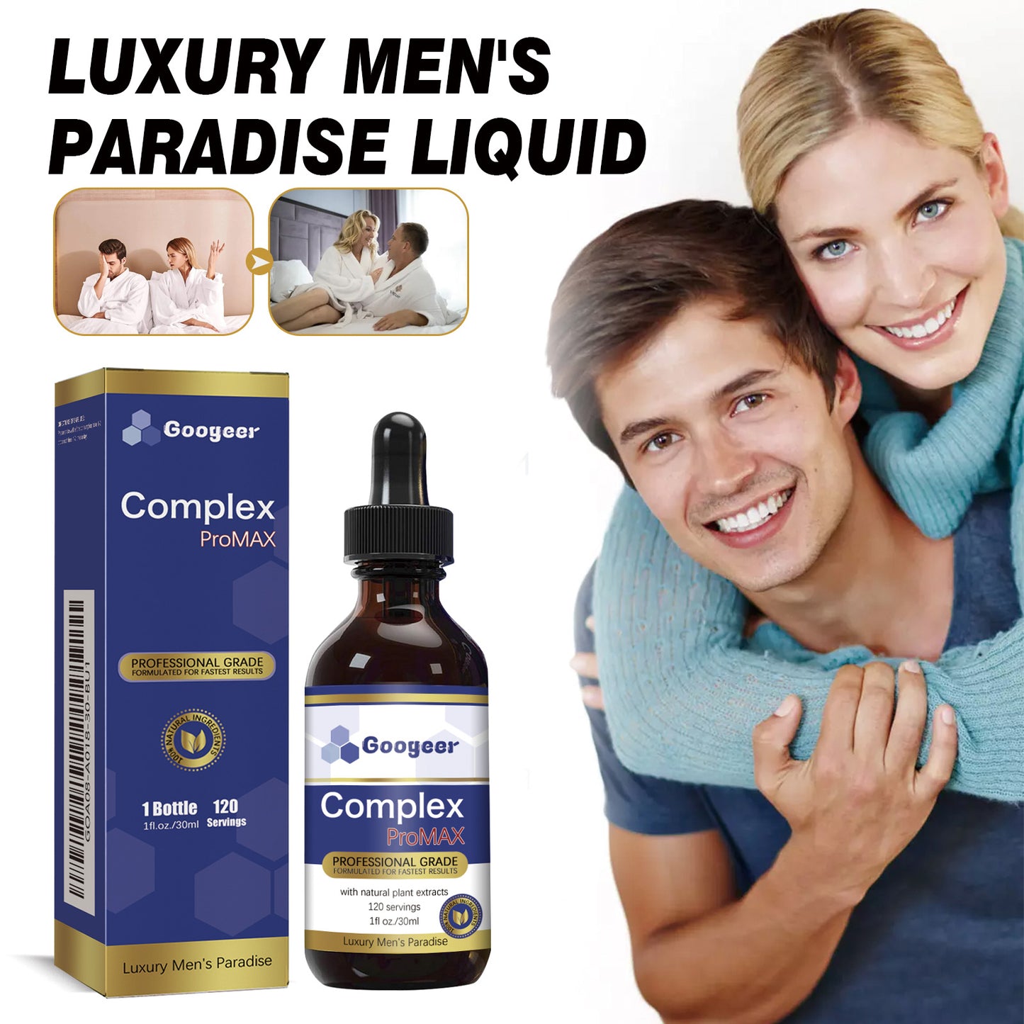 Natural Men’s Vitality Liquid Drops - Epimedium & Damiana Herbal Blend 30ml