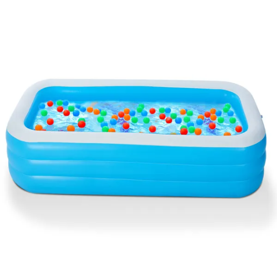 Inflatable Swimming Pool for Kids - 120 Inch Family Play Center - Blue