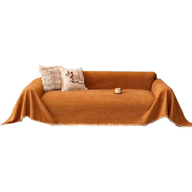 Thickened Lambswool Sofa Cover - Wrinkle-Resistant & Dust-Proof