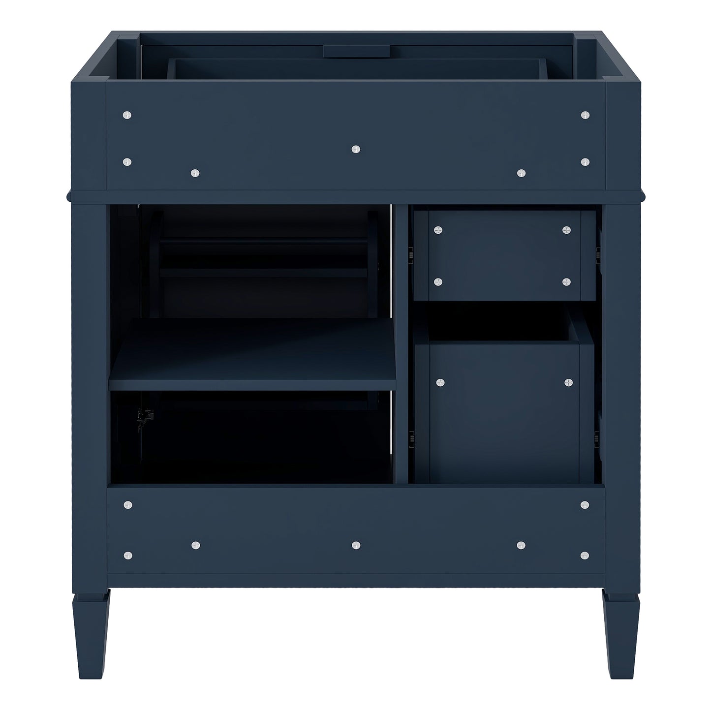30-Inch Blue Bathroom Vanity Cabinet with 3 Drawers