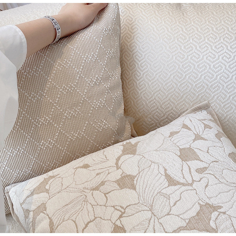 French Magnolia Sofa Cushion Cover 45x45cm Living Room Home Textile