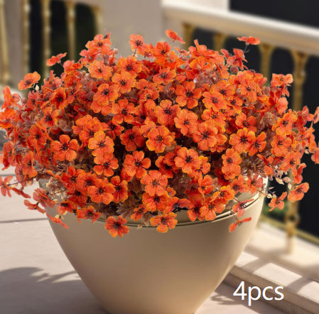 Artificial Brown Eucalyptus Faux Flower Decoration Set - Home & Garden