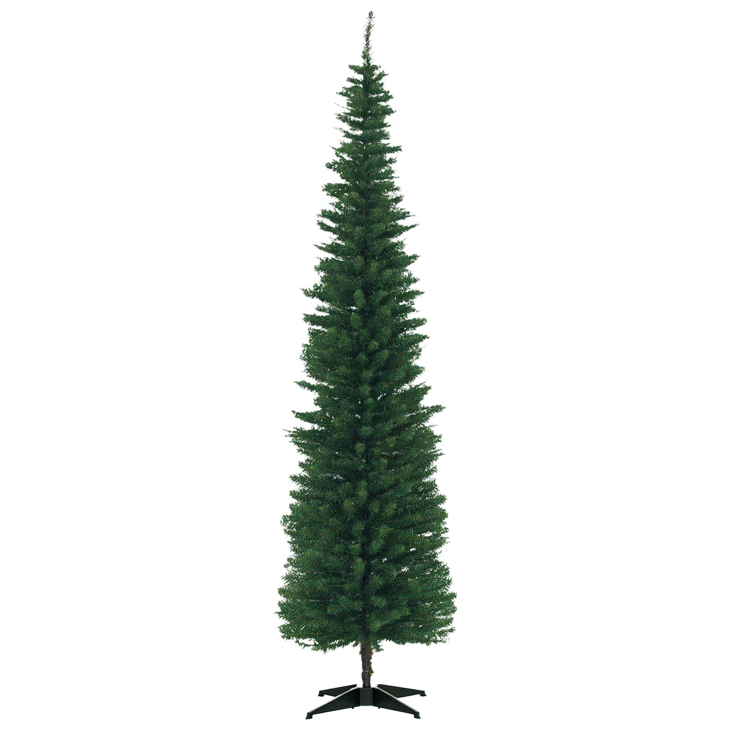 7ft Slim Pencil Artificial Christmas Tree - Green with 499 Tips