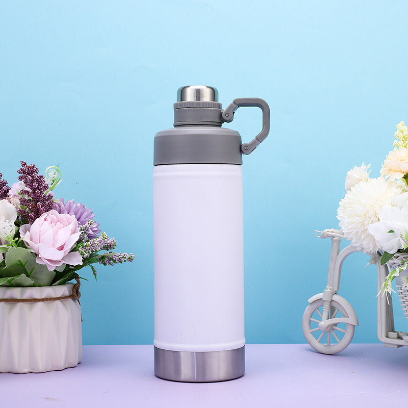304 Stainless Steel Double-Wall Insulated Travel Mug with Flip-Top Lid