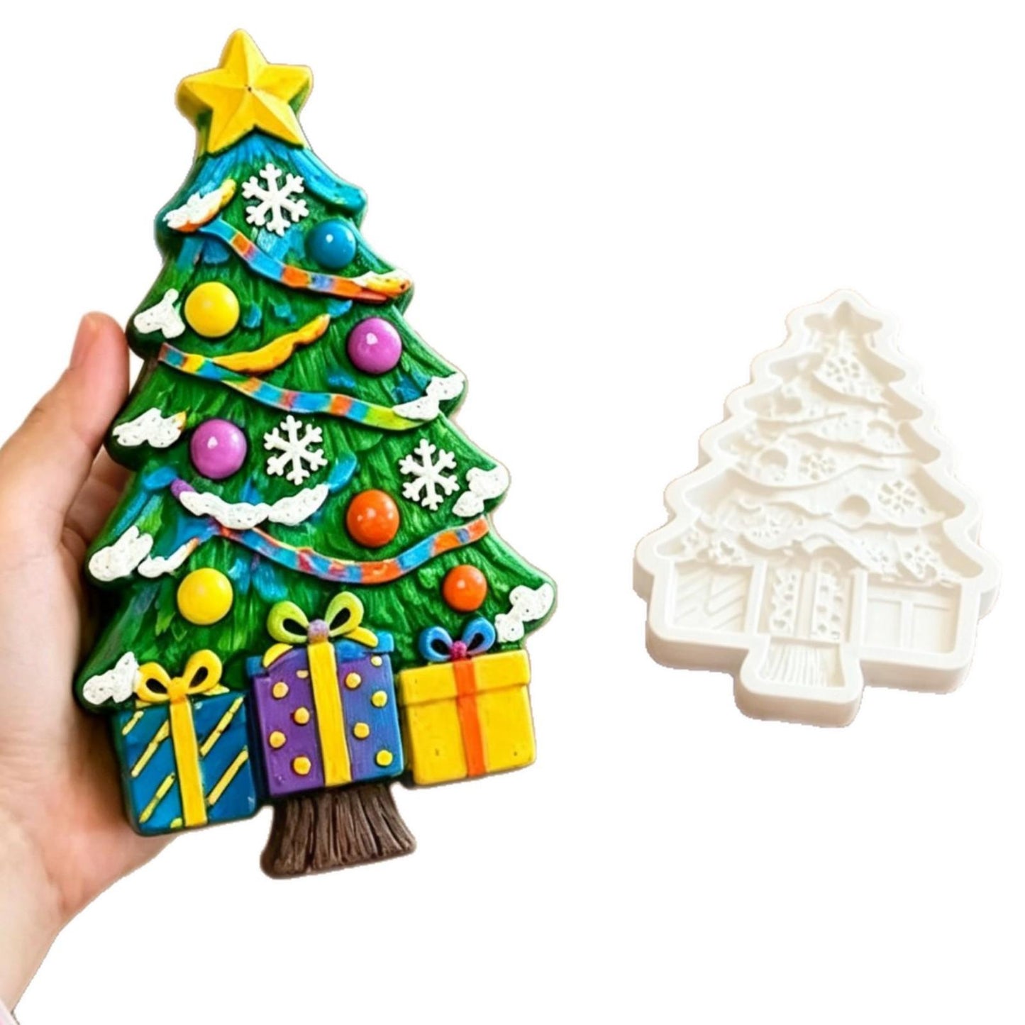 DIY Christmas Tree Mold and Painting Craft Kit - Home Decor