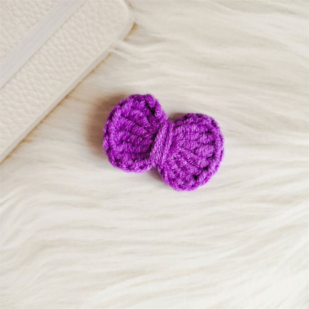 Wool Hair Bow Hairpin Handmade Hair Accessory for Women and Kids