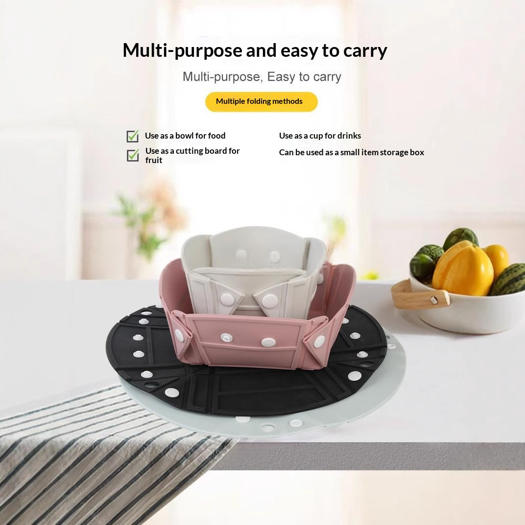 Portable Outdoor Silicone Folding Bowl for Travel & Picnic