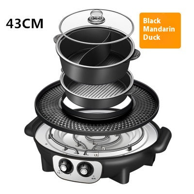 Korean-Style Electric Hot Pot & Grill Multi-Functional All-in-One Cooker