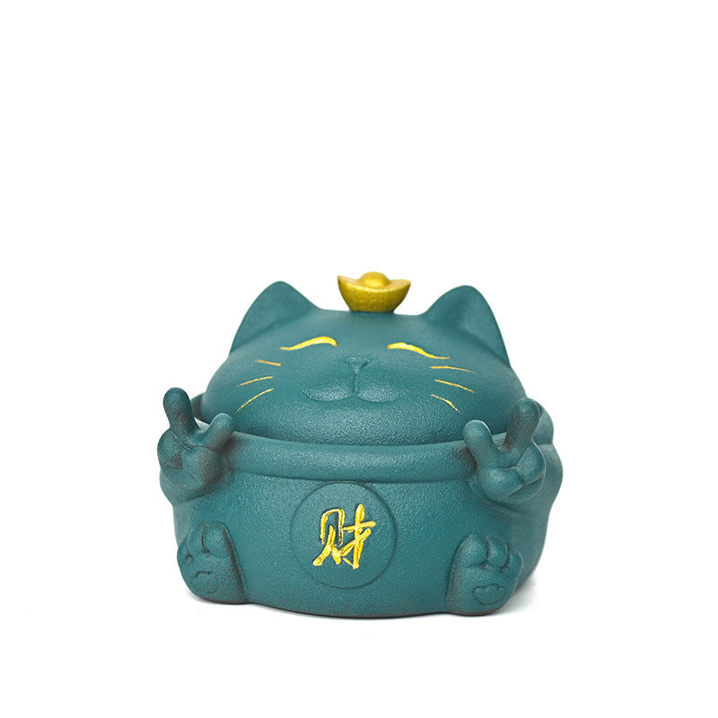 Ceramic Ashtray Set - Chinese Style Modern Office & Home Decor
