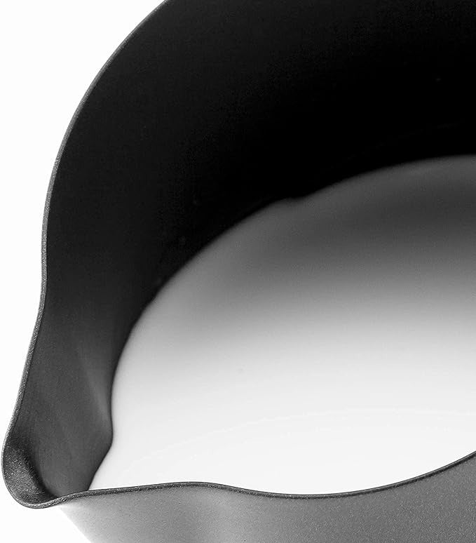 Stainless Steel Milk Frothing Jar - 12oz Nonstick Matte Black