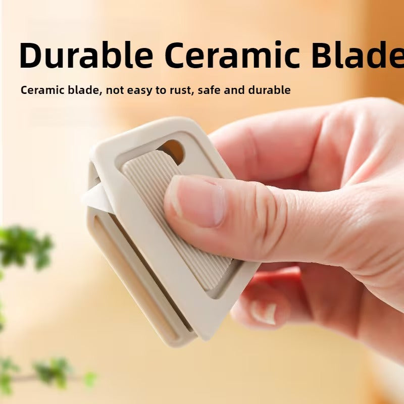 Automatic Retractable Box Knife with Magnetic Ceramic Blade