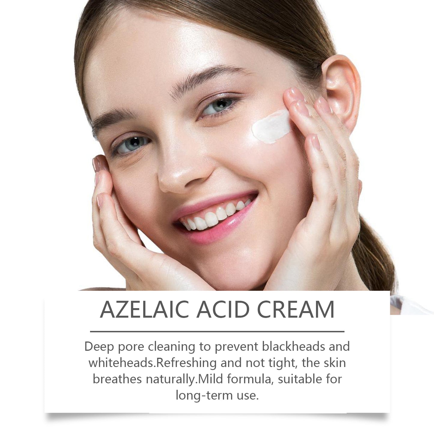 Azelaic Acid Facial Repair Cream for Pore Cleansing and Skin Smoothing