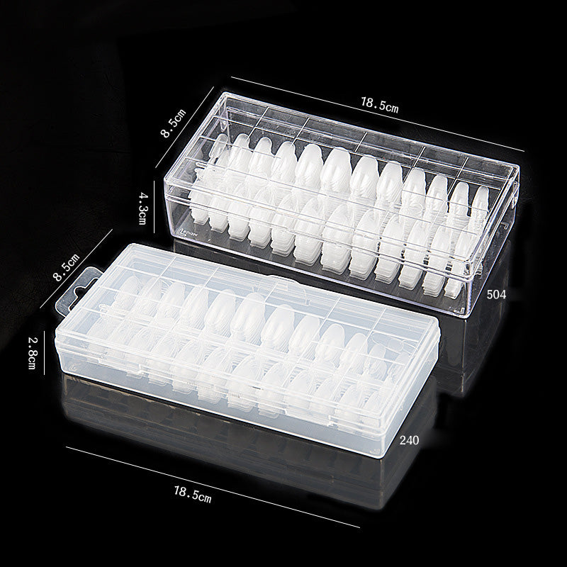 Dual-Use Almond Oval Nail Art Sheet - Drop-Free Manicure Tools Set