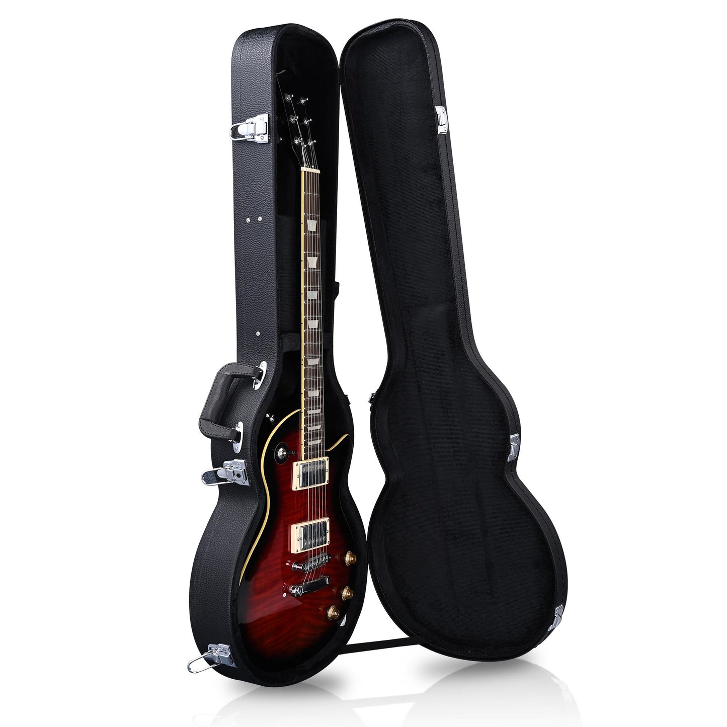 Electric Guitar Case - Hard Plywood with PU Leather - Black