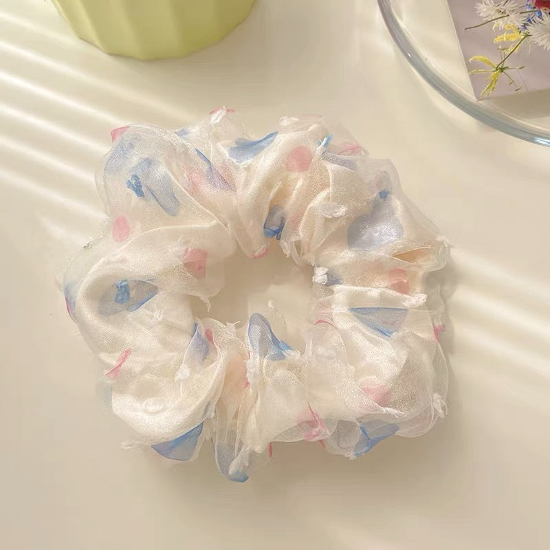Summer Sweet Lace Scrunchie Hair Tie - Elegant Floral Hair Accessory