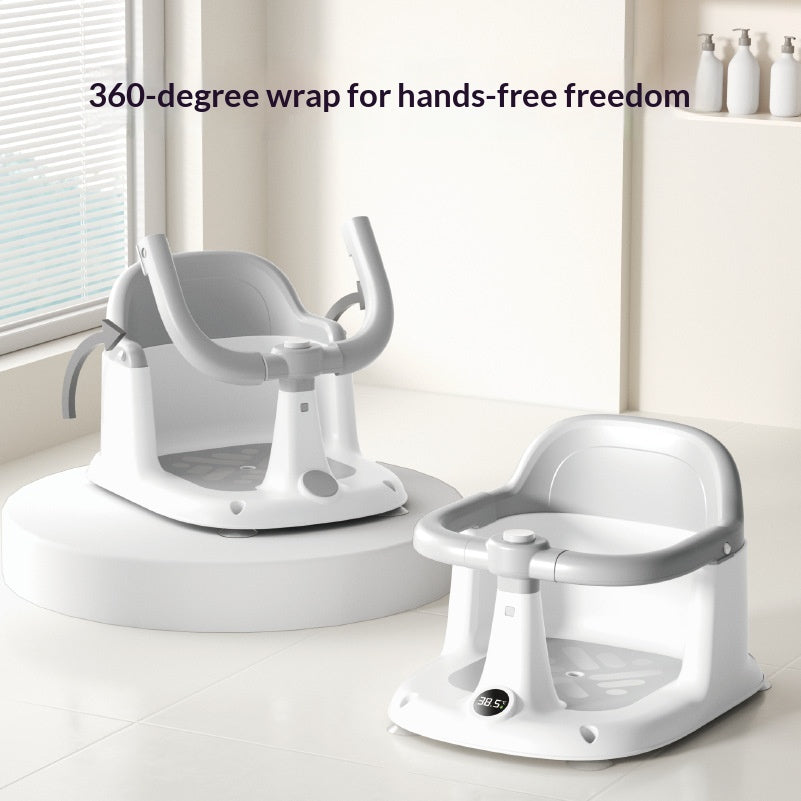 Baby Bath Chair Non-slip Bathtub Seat for Safe Bathing