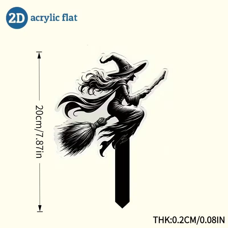Acrylic Halloween Garden Decoration Picks - Multiple Sizes & Styles