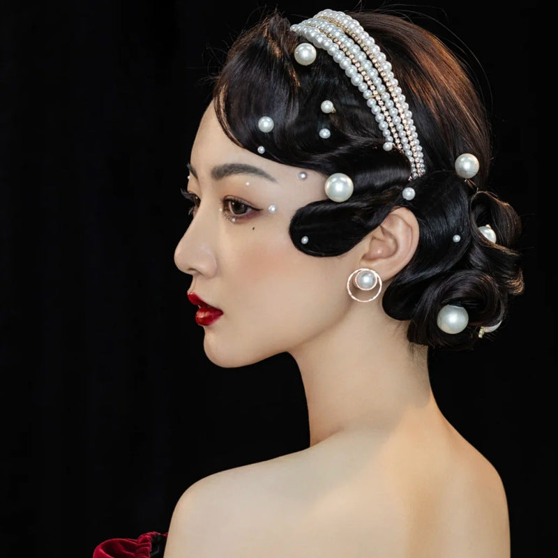 Pearl Wedding Hair Hoop Headband