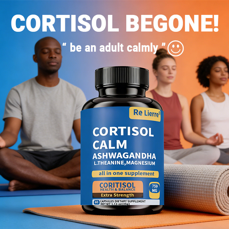 Stress Management Capsules with Ashwagandha & L-Theanine - 60 Capsules